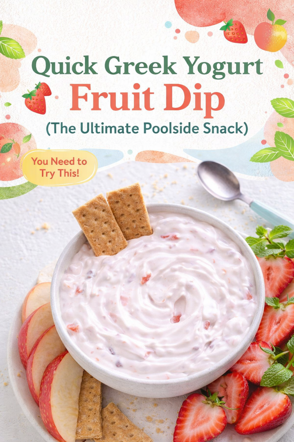 Quick Greek Yogurt Fruit Poolside Dip