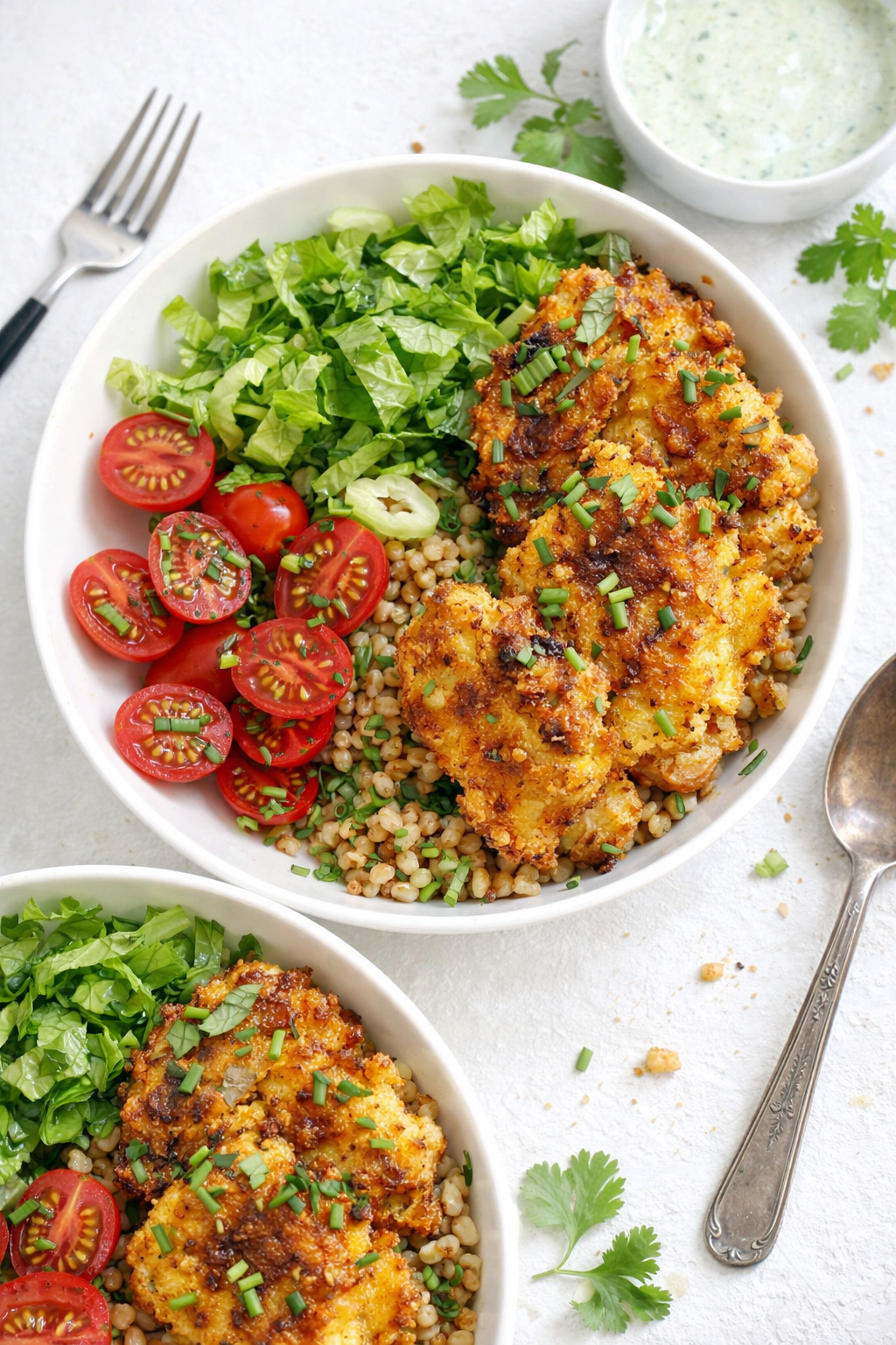 Quick Green Goddess Chicken Bowls