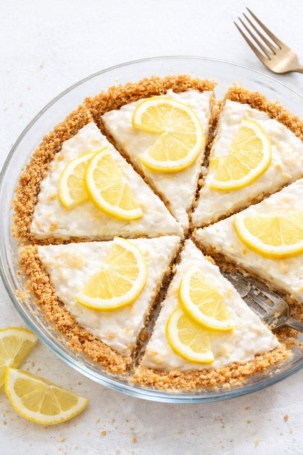 Quick Lemon Icebox Pie with Crunchy Crust