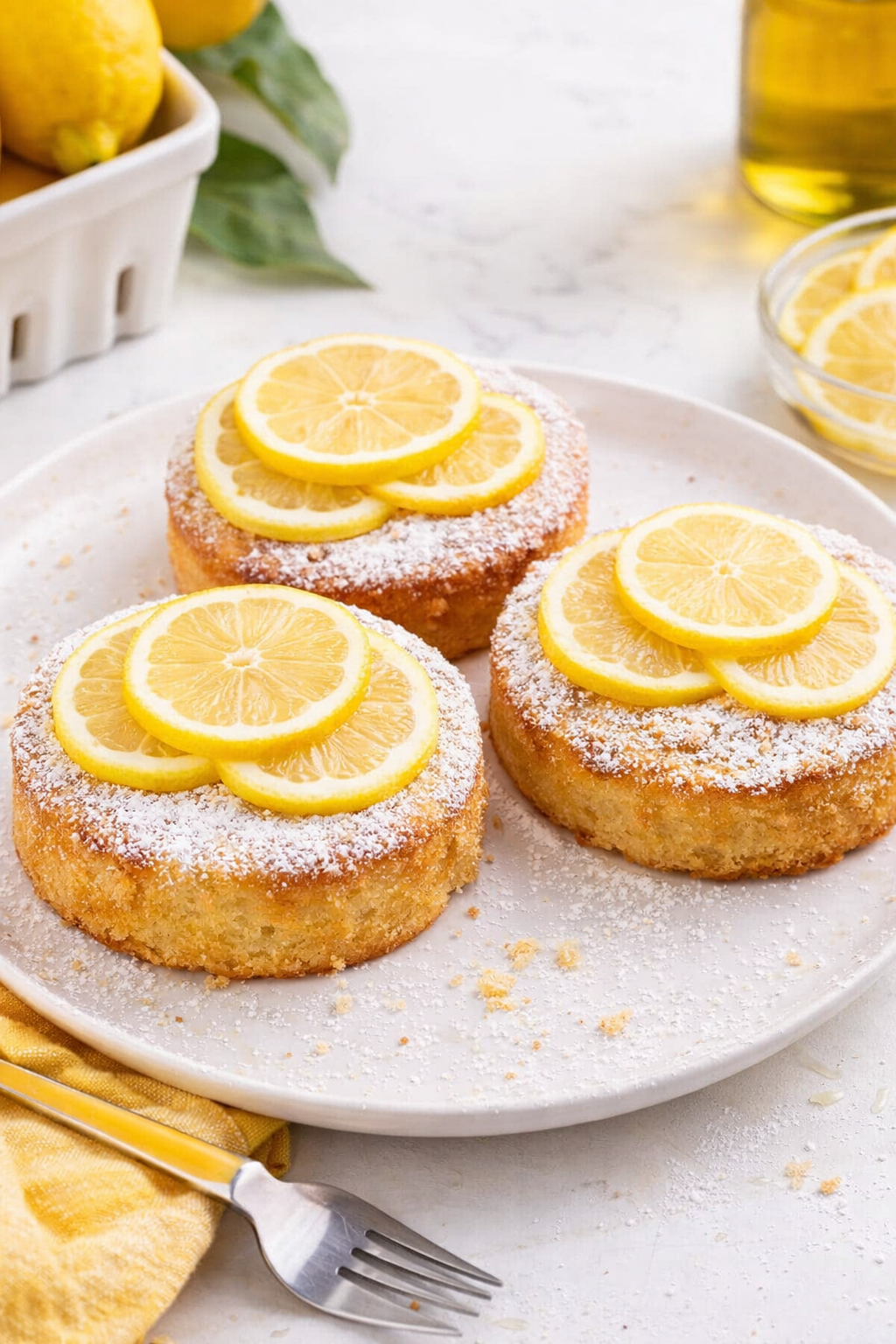 Quick Lemon Olive Oil Cakes