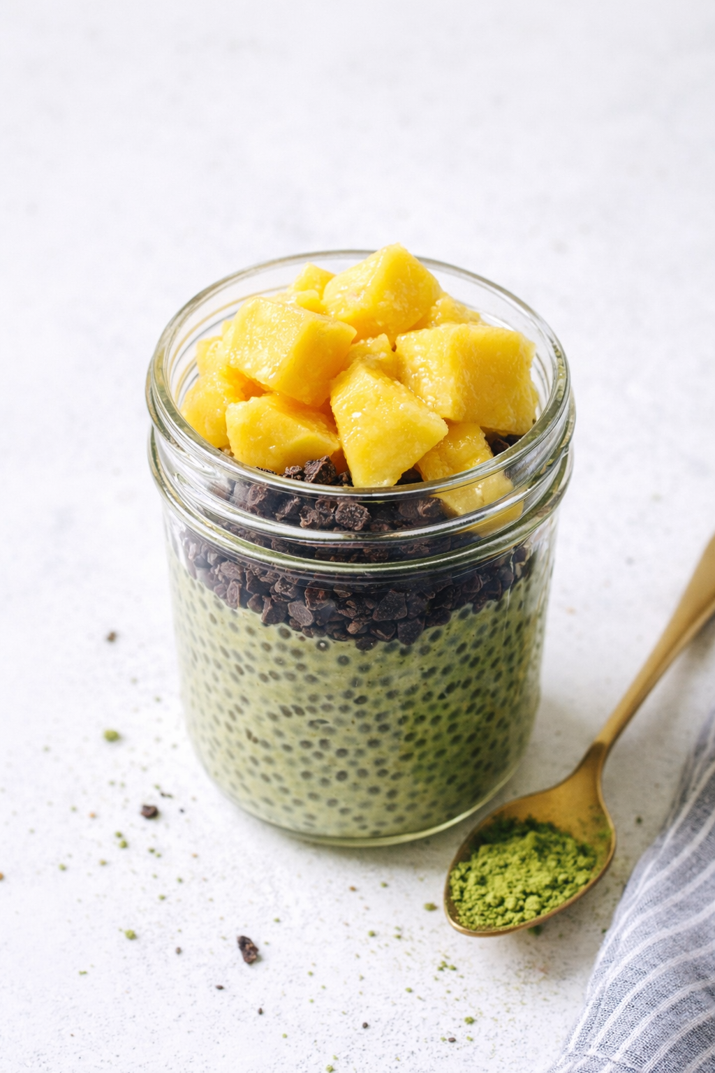 Quick Matcha Chia Pudding