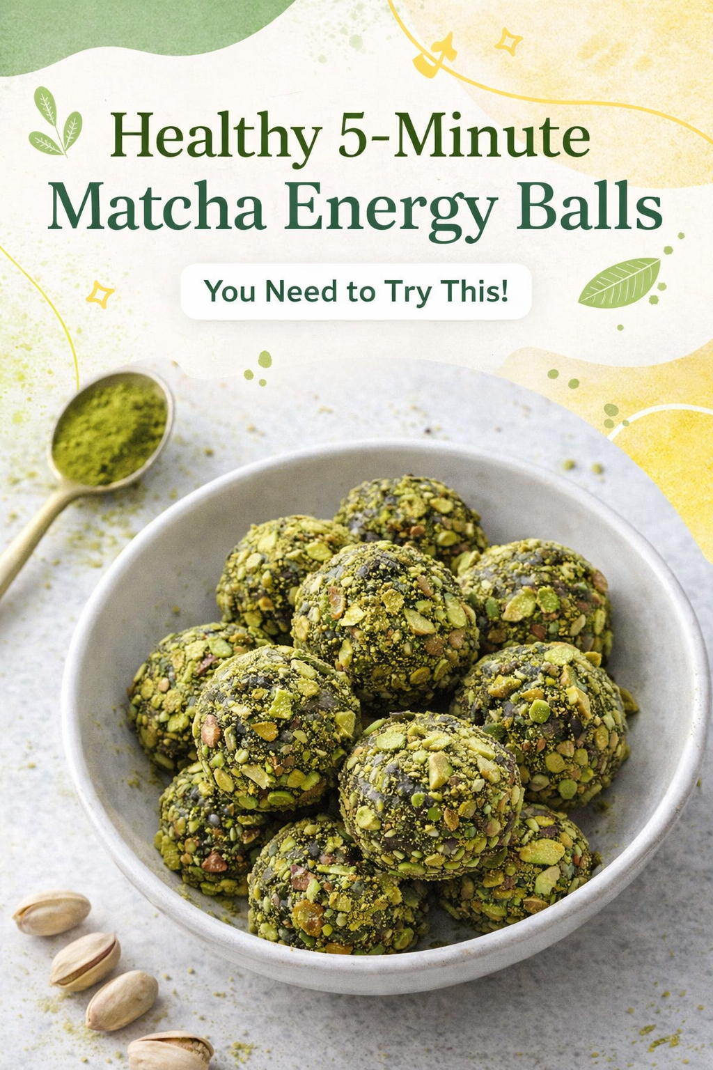 Quick Matcha Energy Balls Recipe