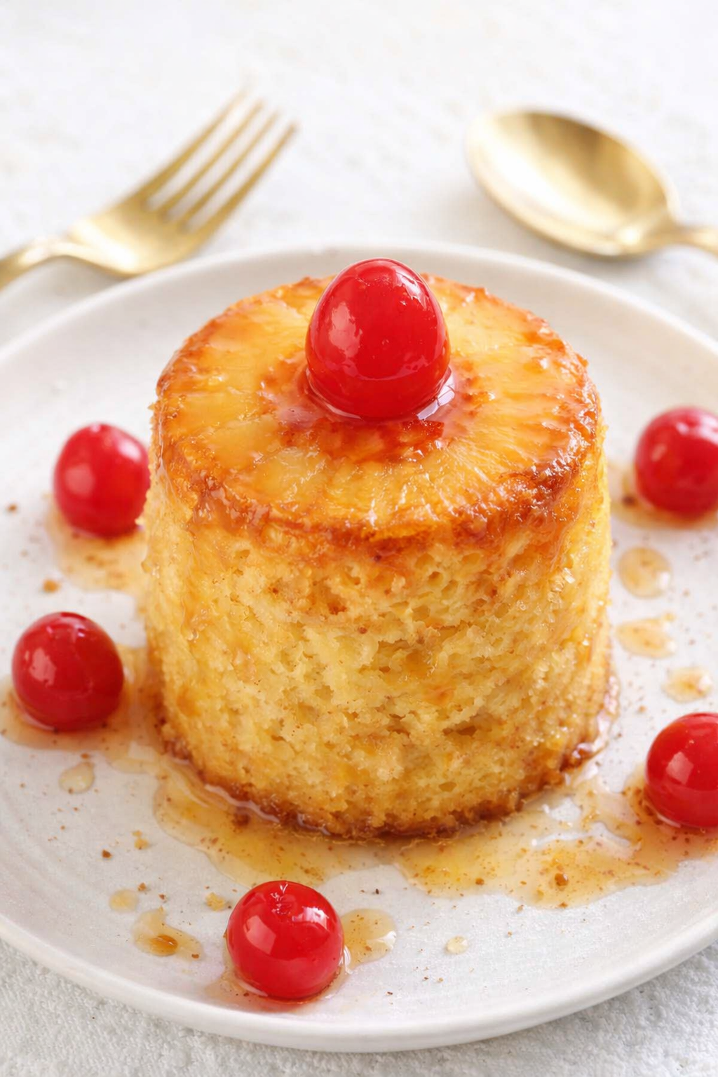 Quick Pineapple Upside Down Mug Cake