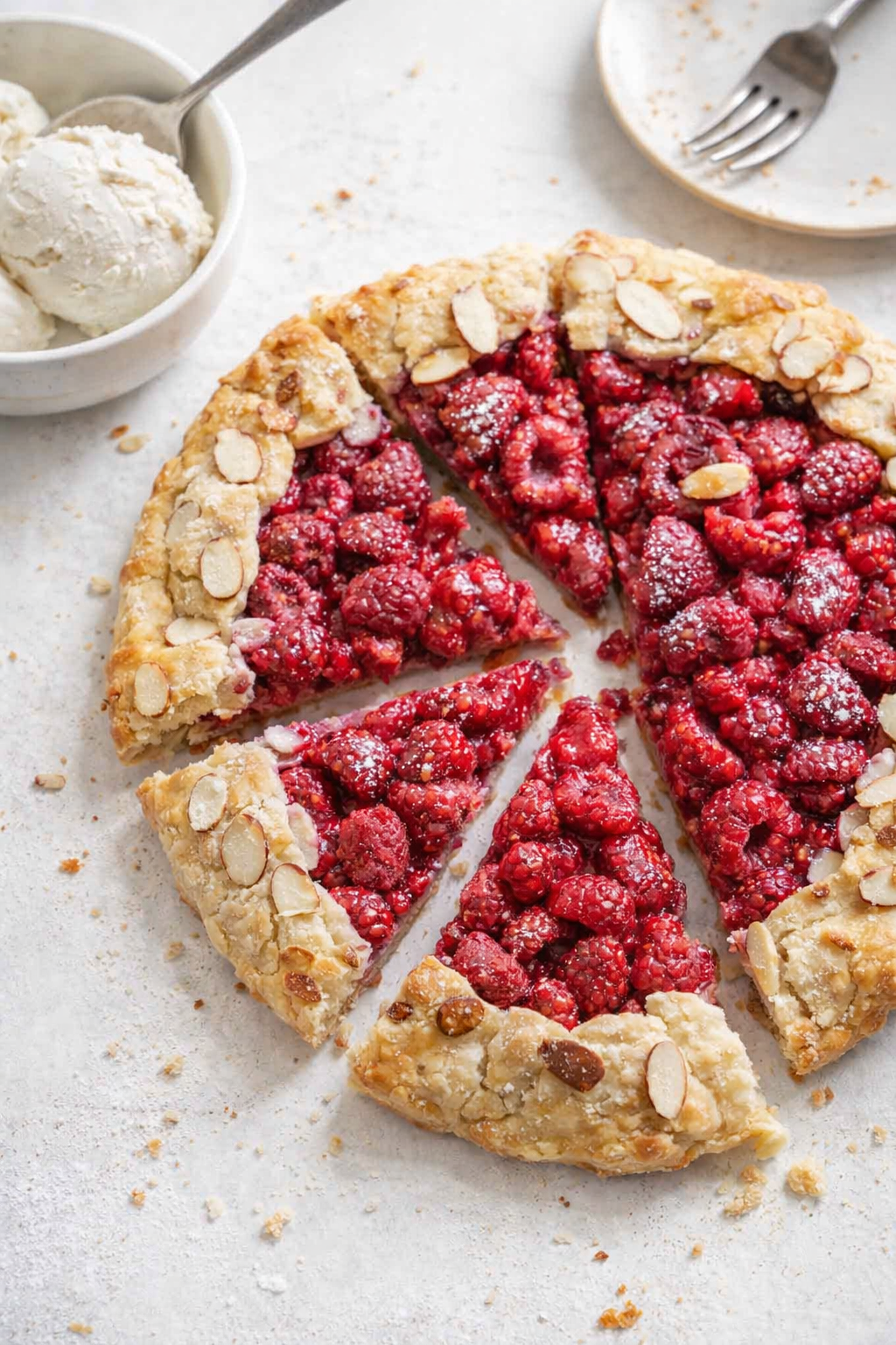 Quick Raspberry Almond Tart