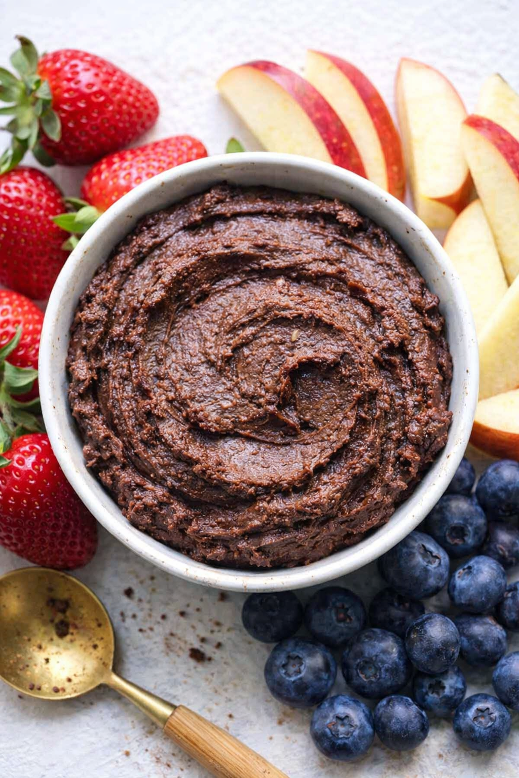 Rich Dark Chocolate Hummus and Fruit Dip