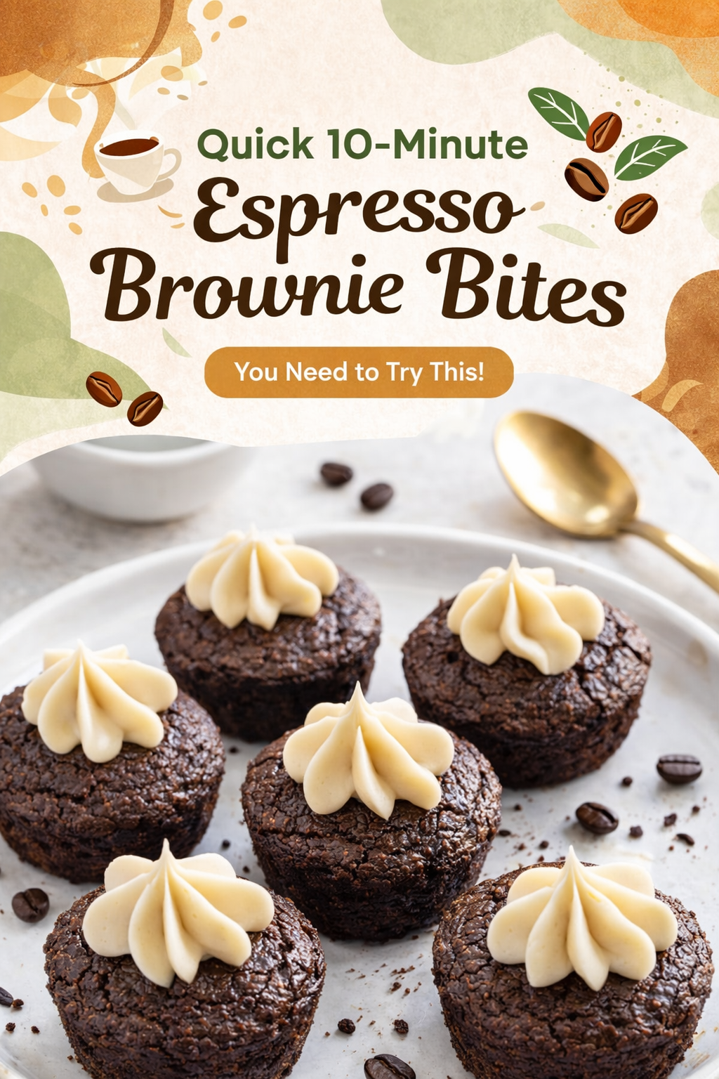 Rich Espresso Brownie Bites in Minutes