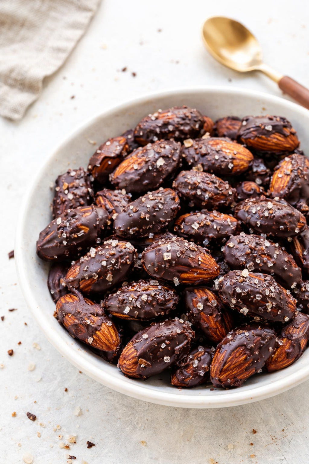 Sea Salt Almonds Dark Chocolate Healthy Snack