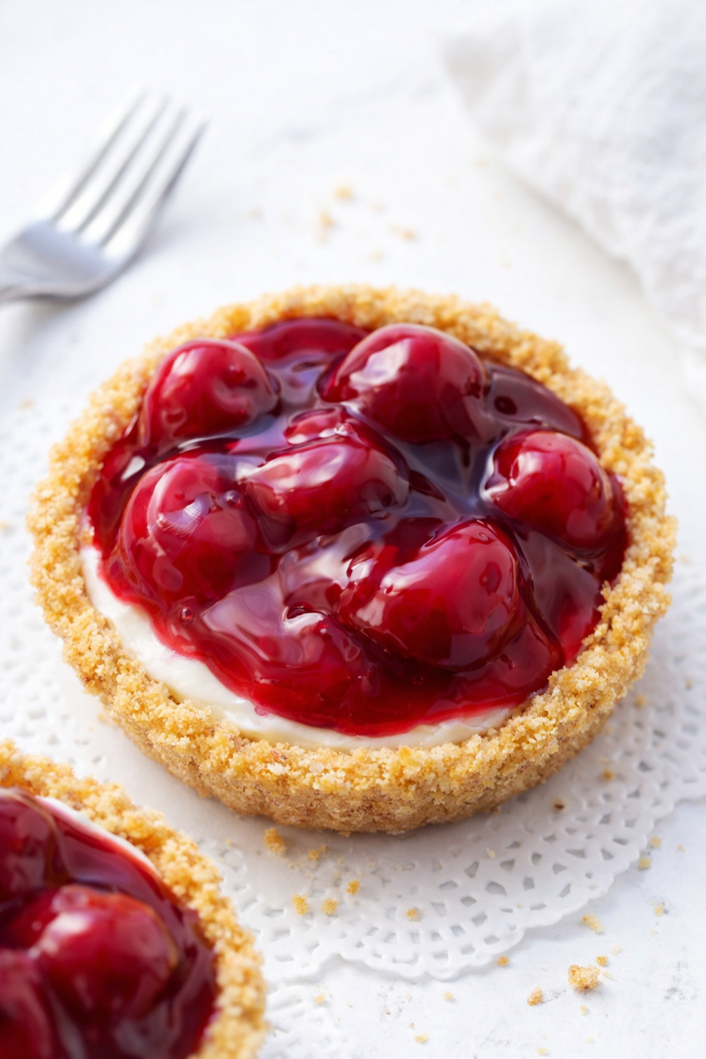 Simple Cherry Cheesecake Tarts Recipe