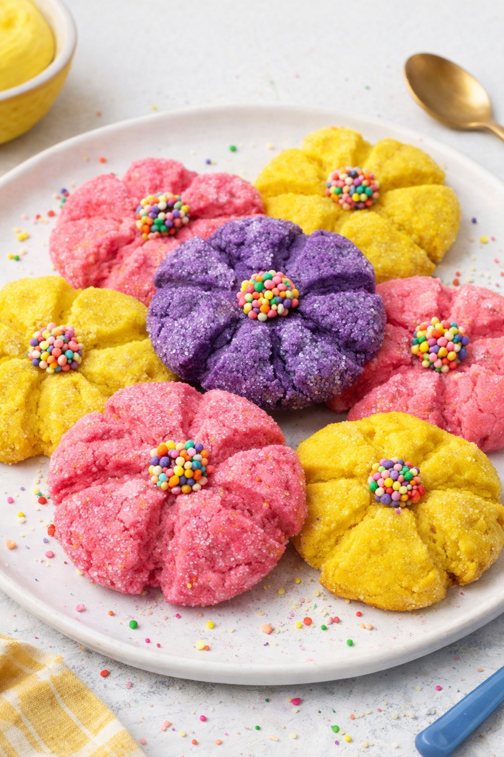 Simple Flower Sugar Cookies for Mothers Day