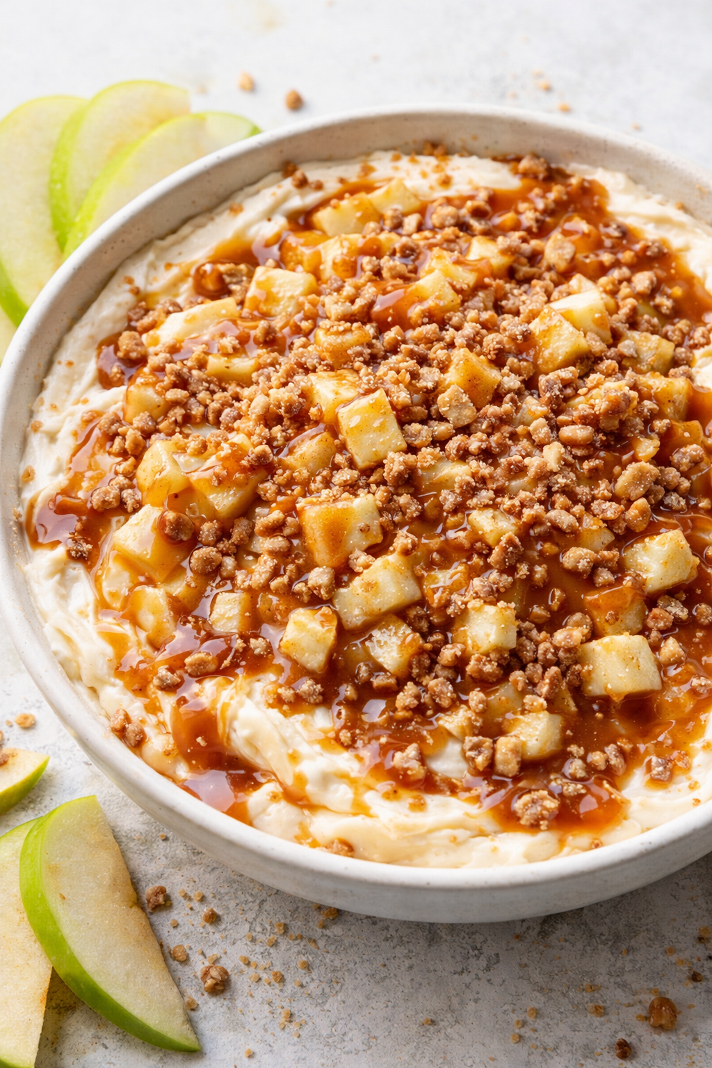 Simple No-Bake Caramel Apple Cheesecake Dip