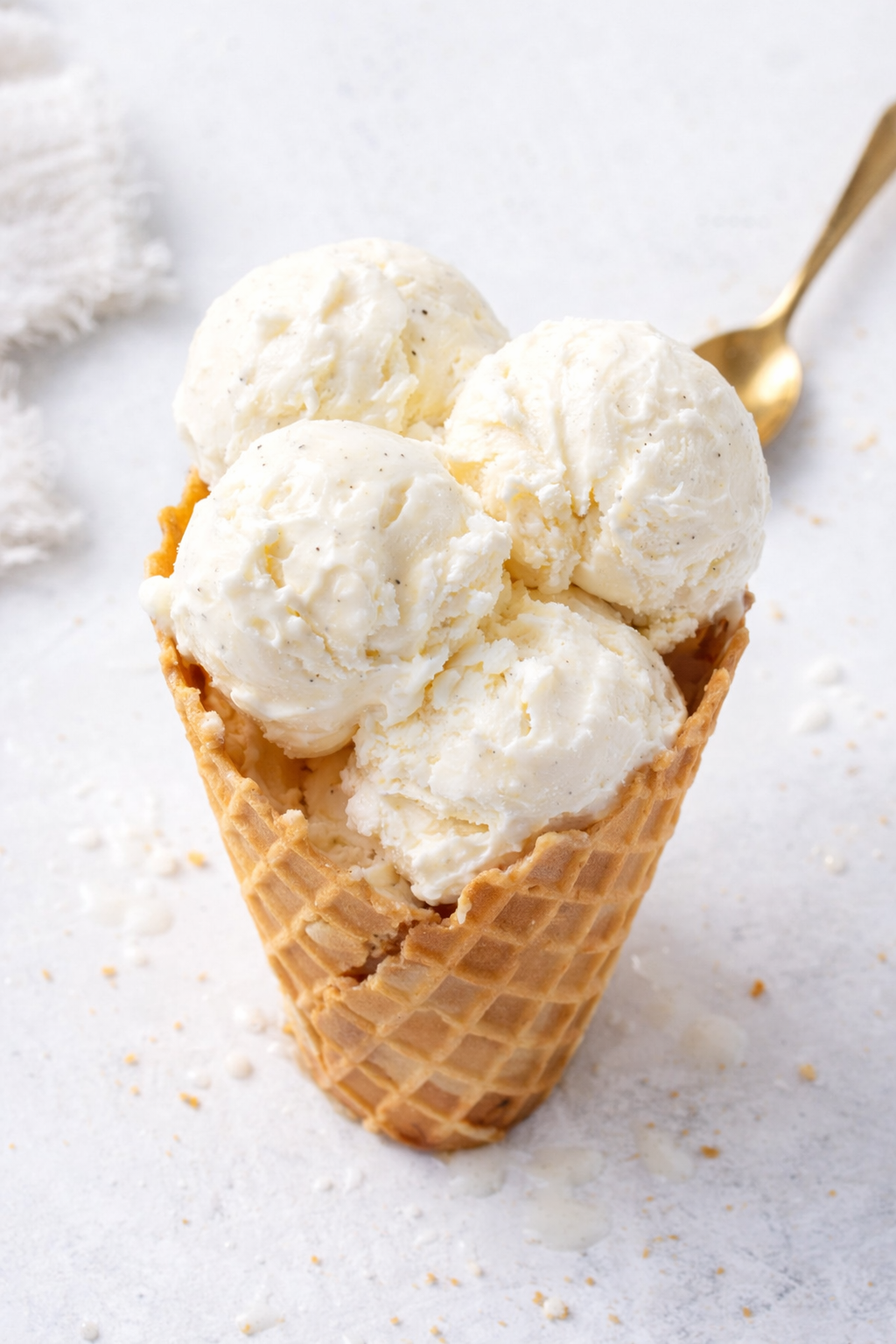 Simple No Churn Vanilla Bean Ice Cream