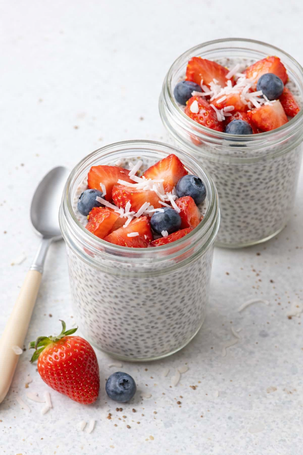 Simple Strawberry Chia Seed Pudding