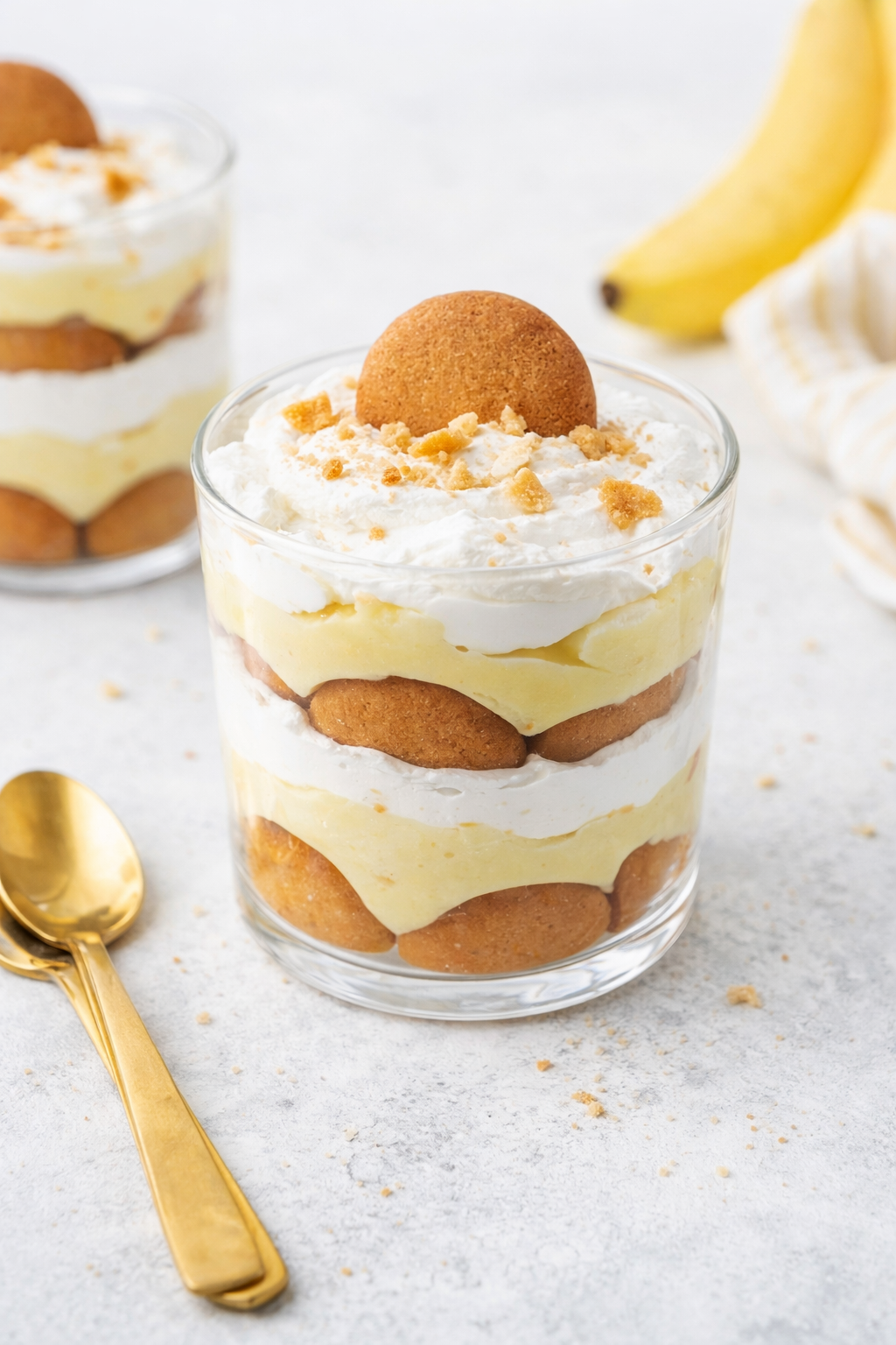 Speedy Banana Pudding Parfaits