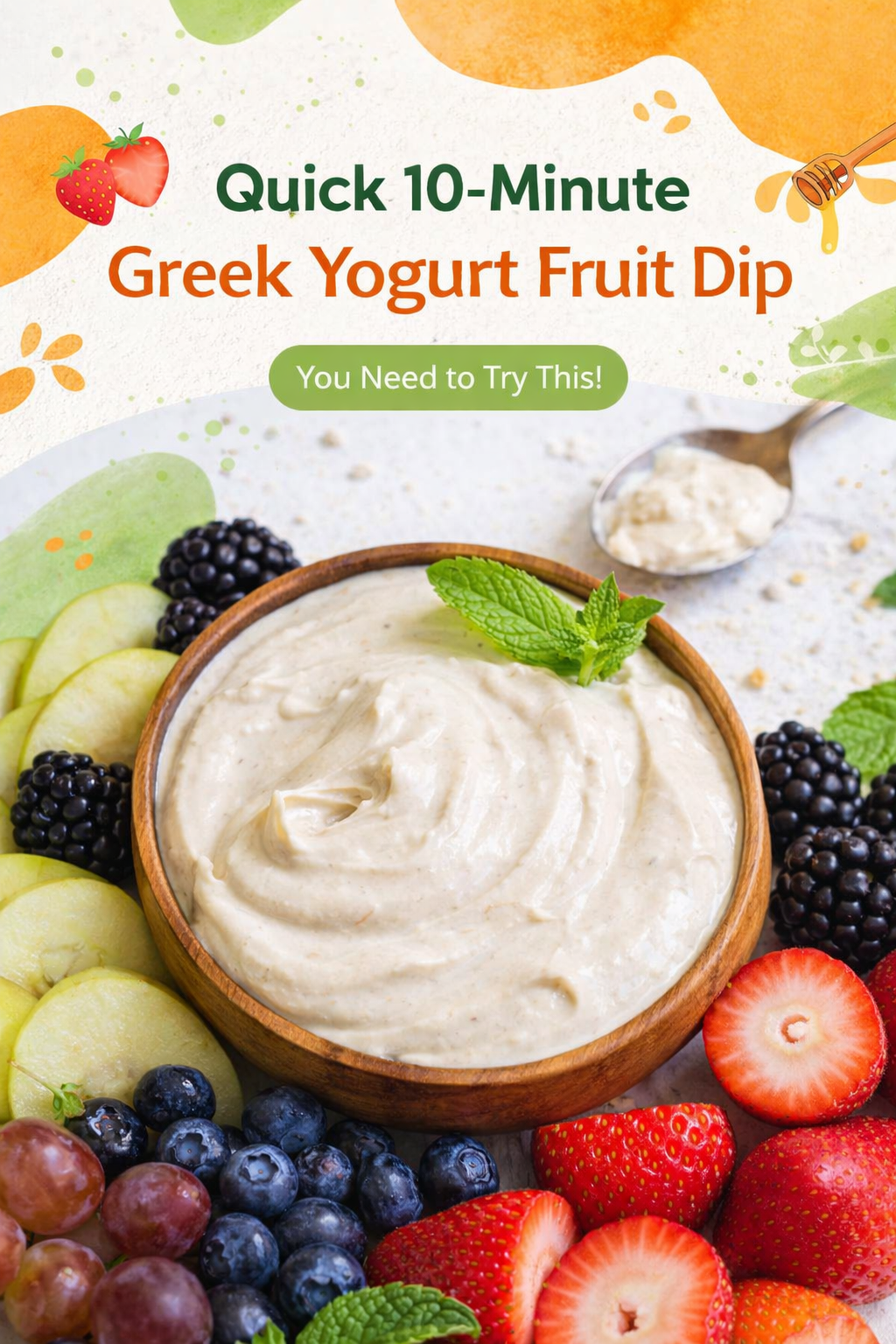 Speedy Greek Yogurt Fruit Dip