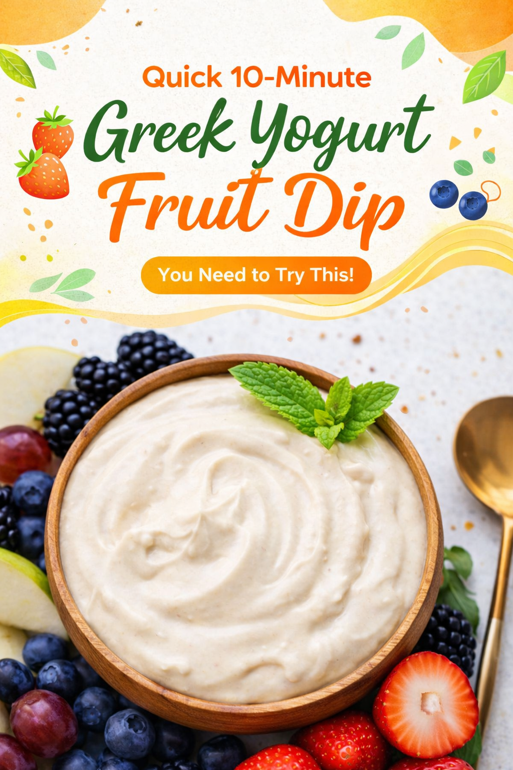 Speedy Greek Yogurt Fruit Dip