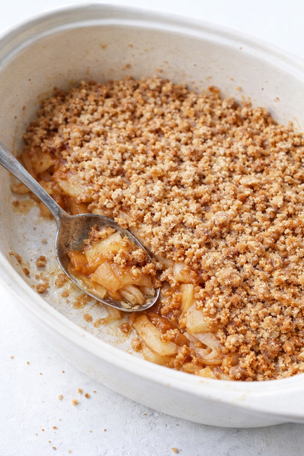 Speedy Microwave Apple Crumble