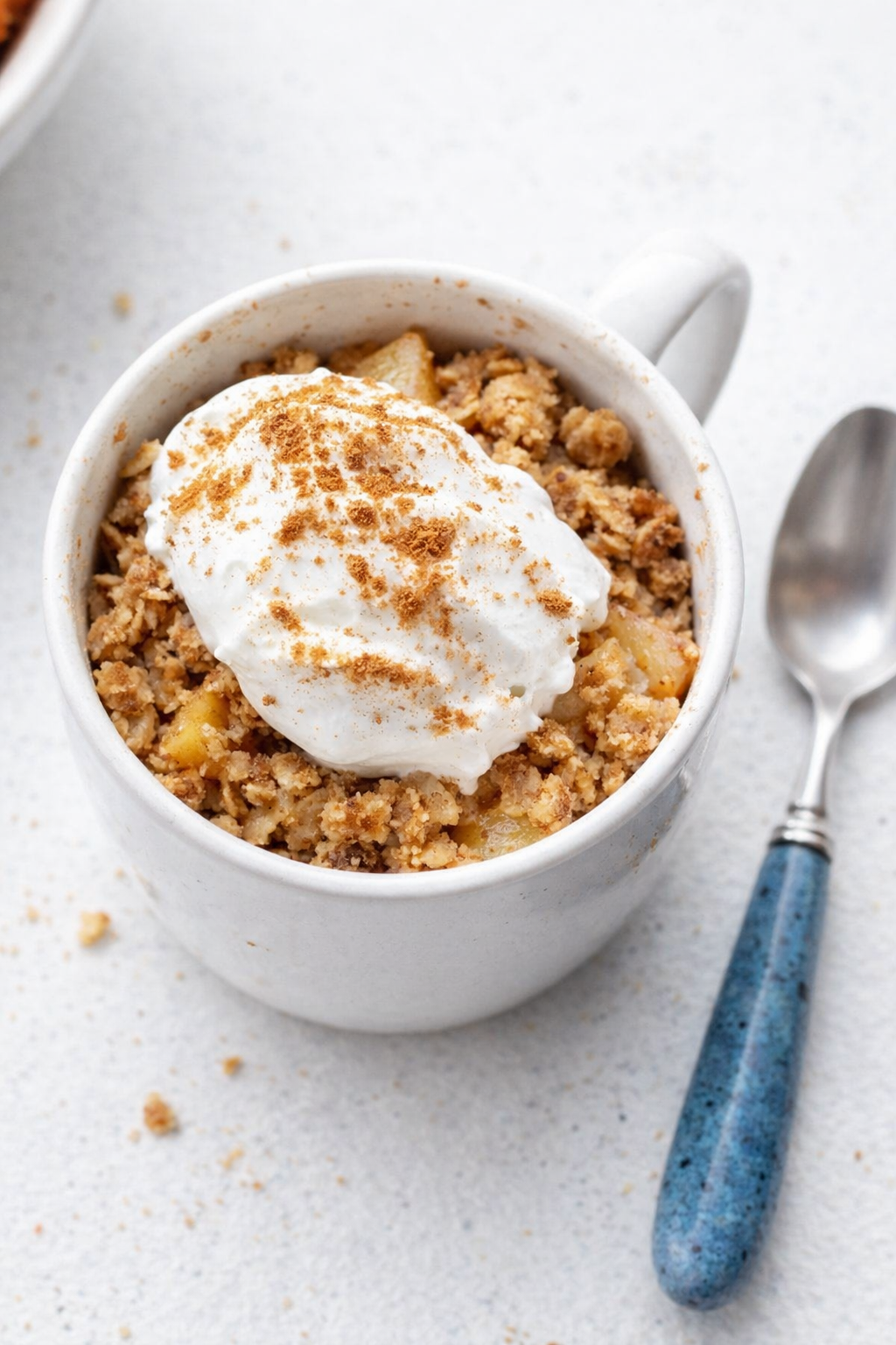 Speedy Microwave Apple Crumble
