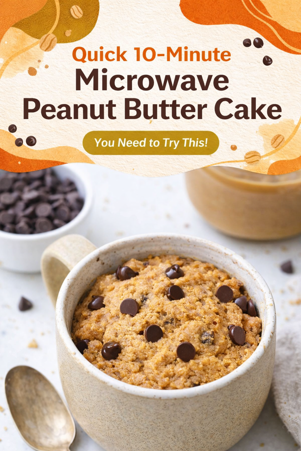 Speedy Microwave Peanut Butter Cake Recipe