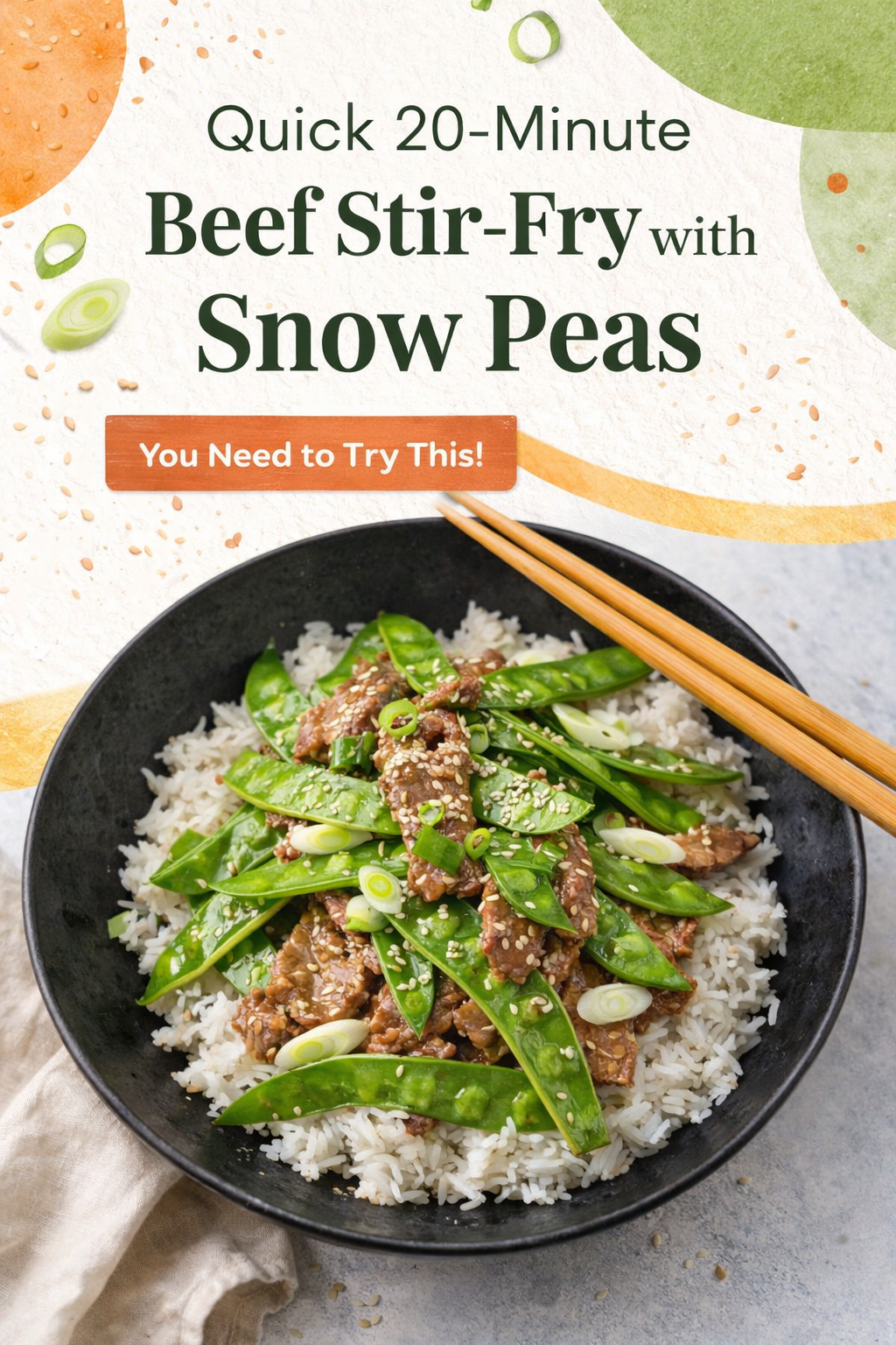Speedy Snow Pea and Beef Sizzle