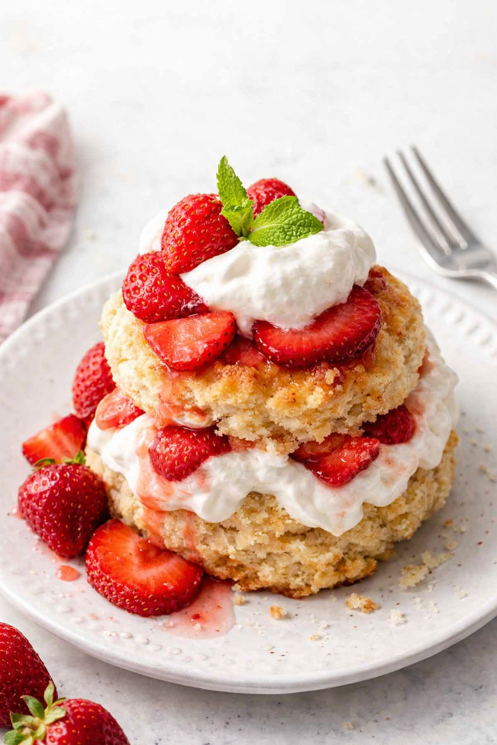 Speedy Strawberry Shortcake Biscuits
