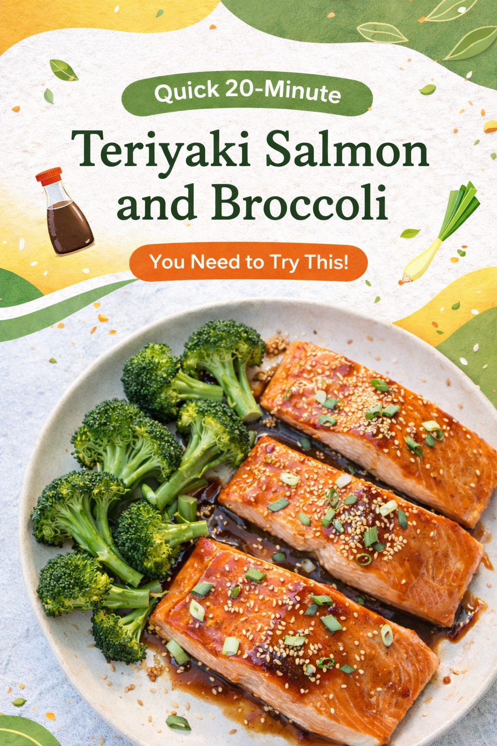 Speedy Teriyaki Salmon with Broccoli