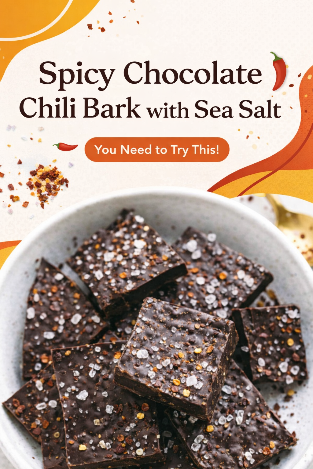 Spicy Sea Salt Chocolate Chili Bark