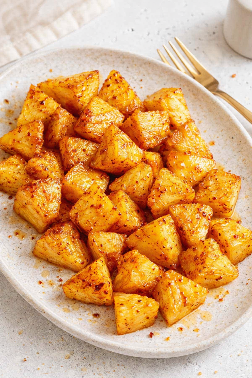 Sweet Air Fryer Pineapple with Spicy Honey