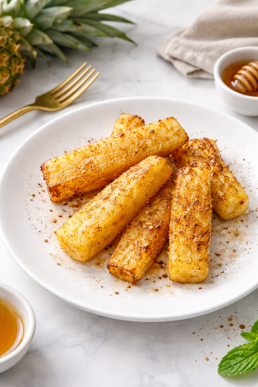 Sweet Honey Cinnamon Air Fryer Pineapple