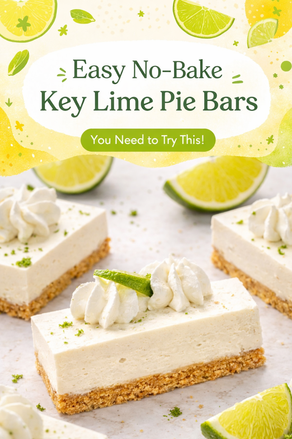 Tangy Lime No-Bake Dessert Squares