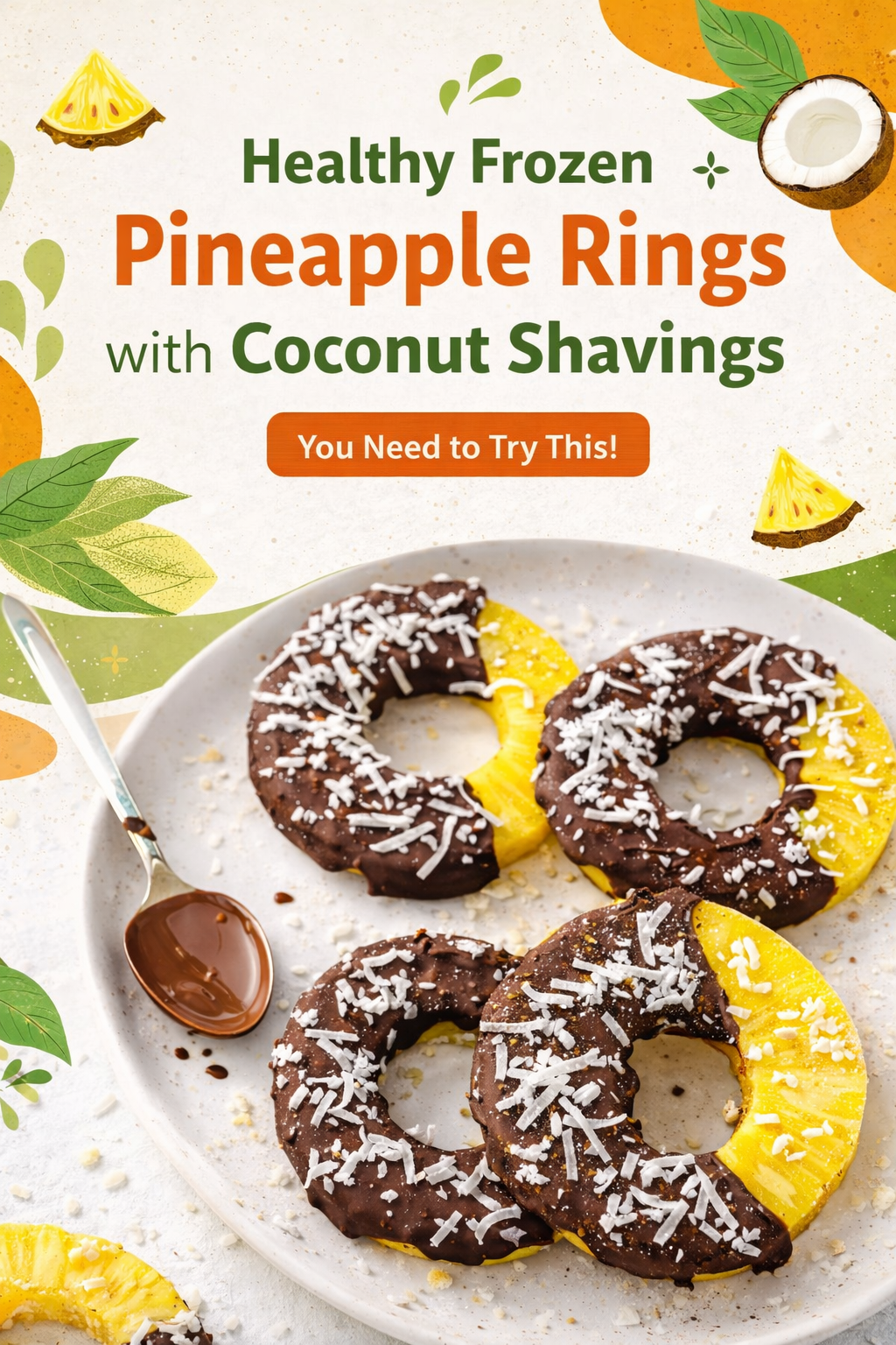 Tropical Coconut Pineapple Rings Frozen Treat
