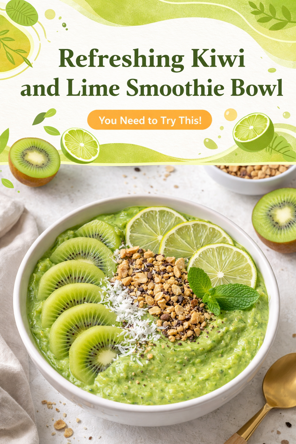 Tropical Kiwi Lime Zest Bowl