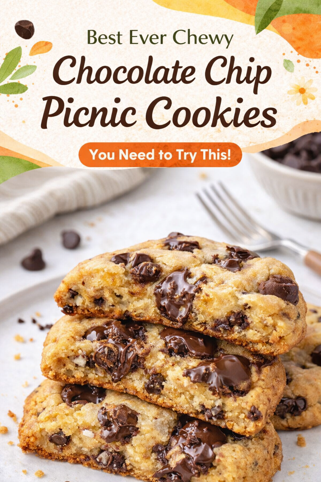 Ultimate Chewy Chocolate Chip Picnic Cookies