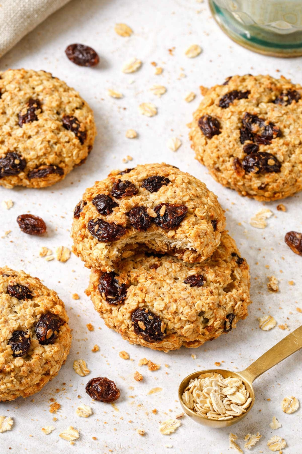 Wholesome Raisin Oat Breakfast Cookies