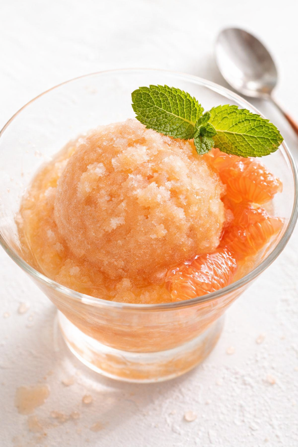 Zesty Honey Grapefruit Frozen Sorbet