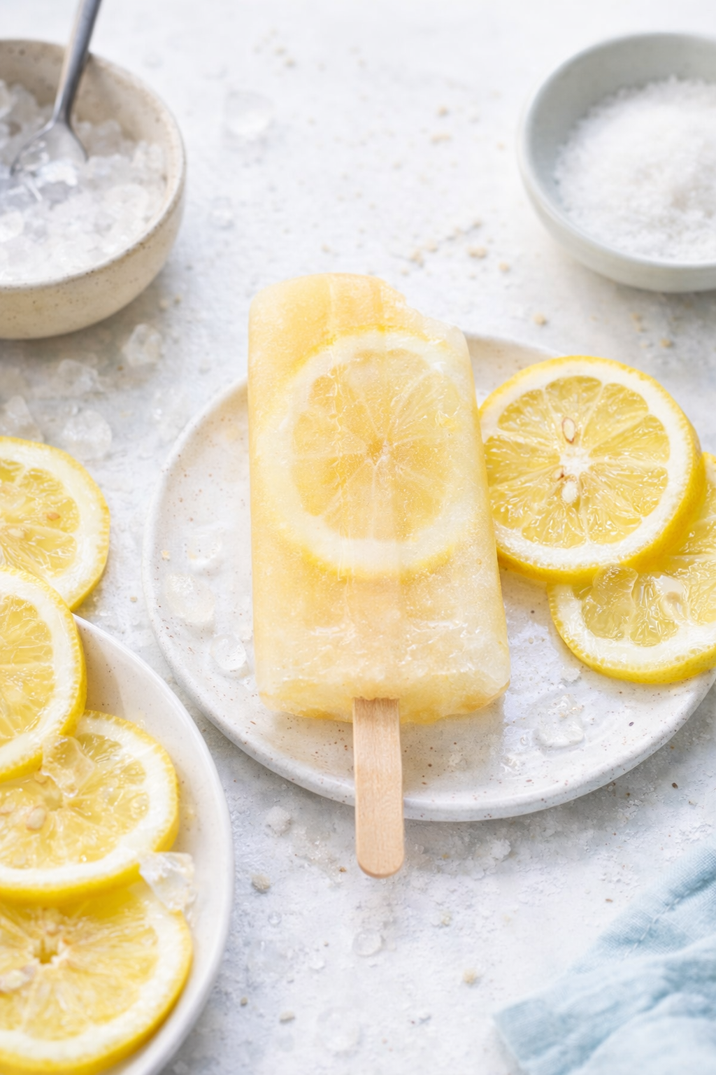 Zesty Lemon Ice Pops