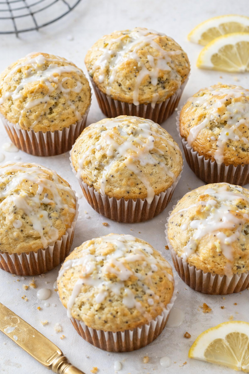 Zesty Lemon Poppy Seed Muffins in 15