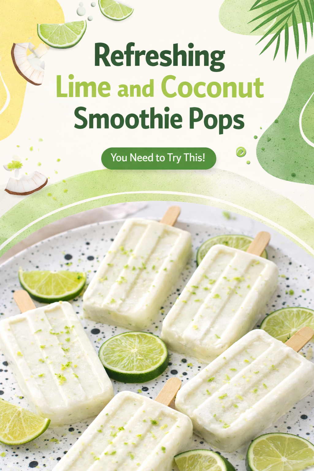 Zesty Lime Coconut Frozen Treats