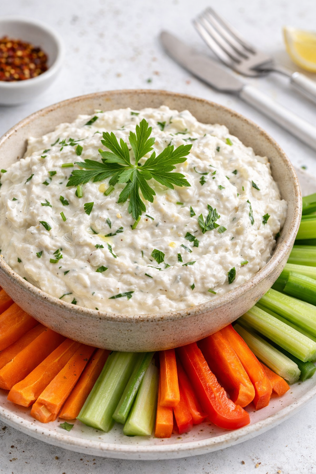 Zesty Protein Lemon Ricotta Dip