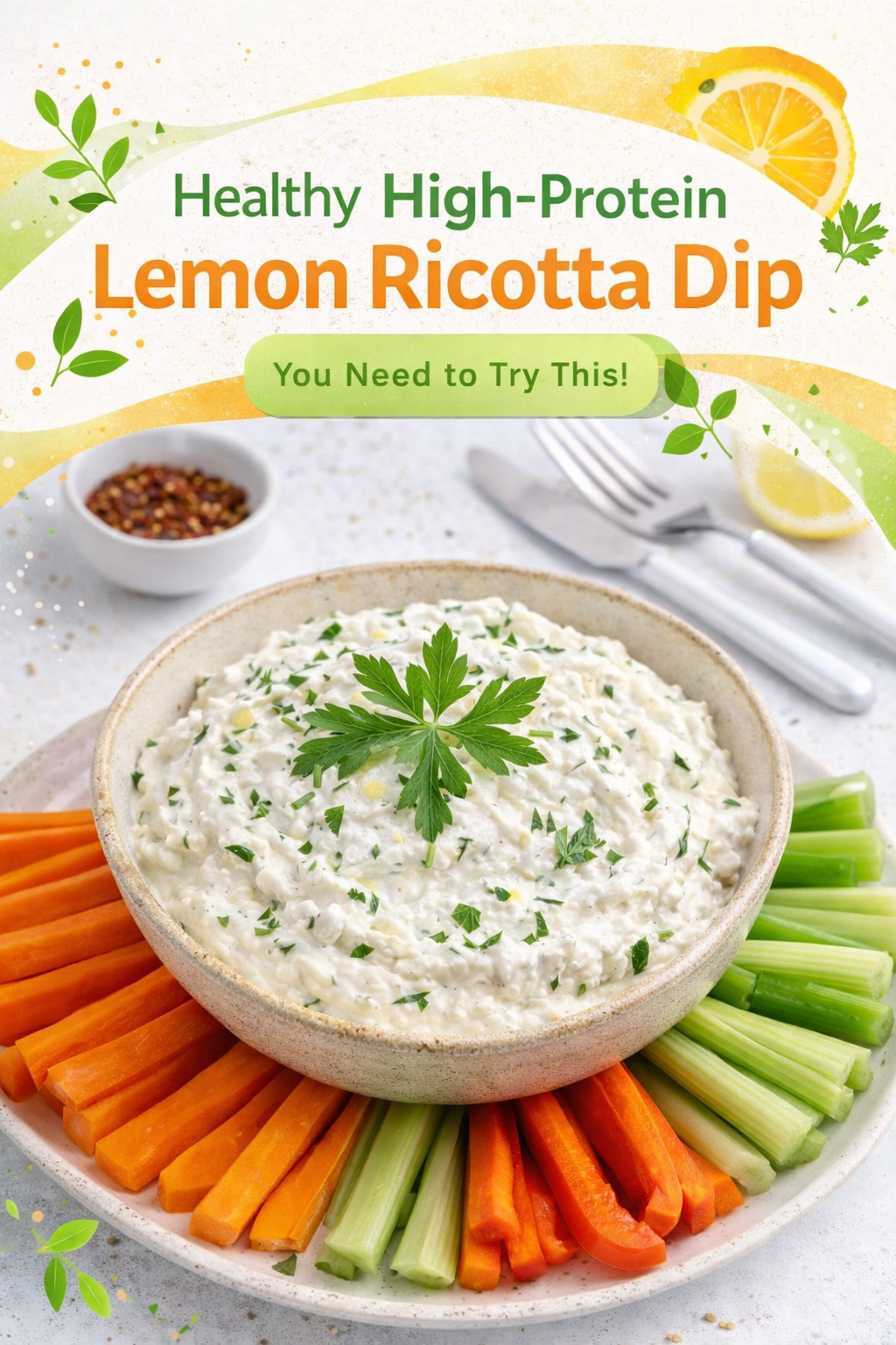 Zesty Protein Lemon Ricotta Dip