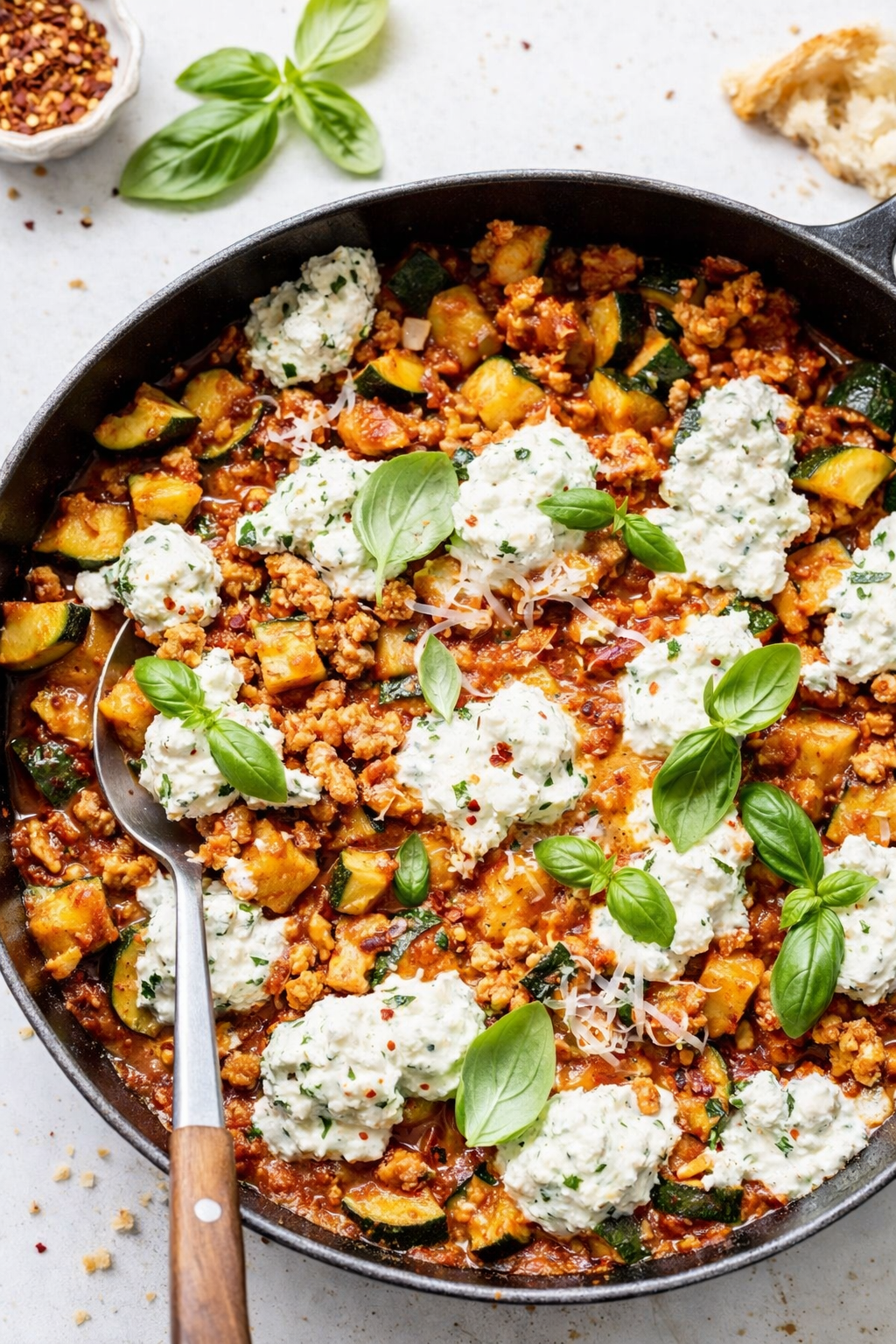 Zucchini Turkey Skillet Supper