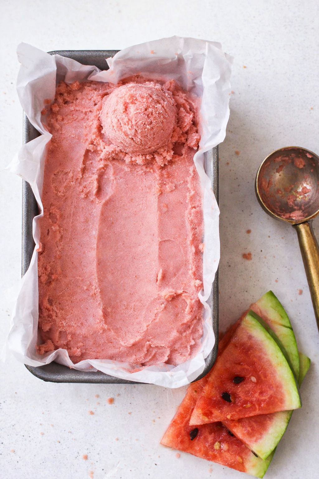 3 Ingredient Watermelon Lime Frozen Dessert