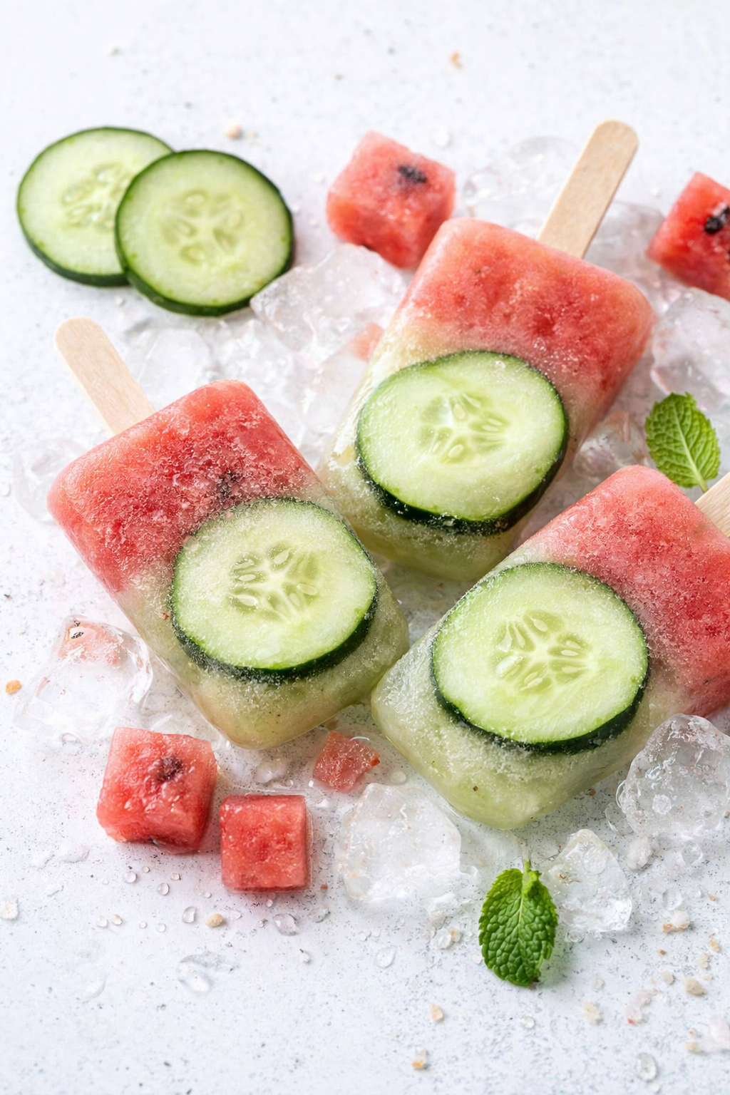 Chilled Cucumber Watermelon Summer Pops