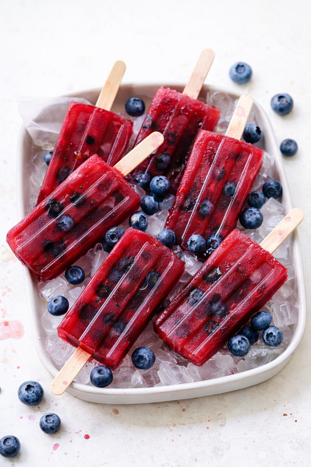 Chilled Hibiscus Berry Tea Popsicles