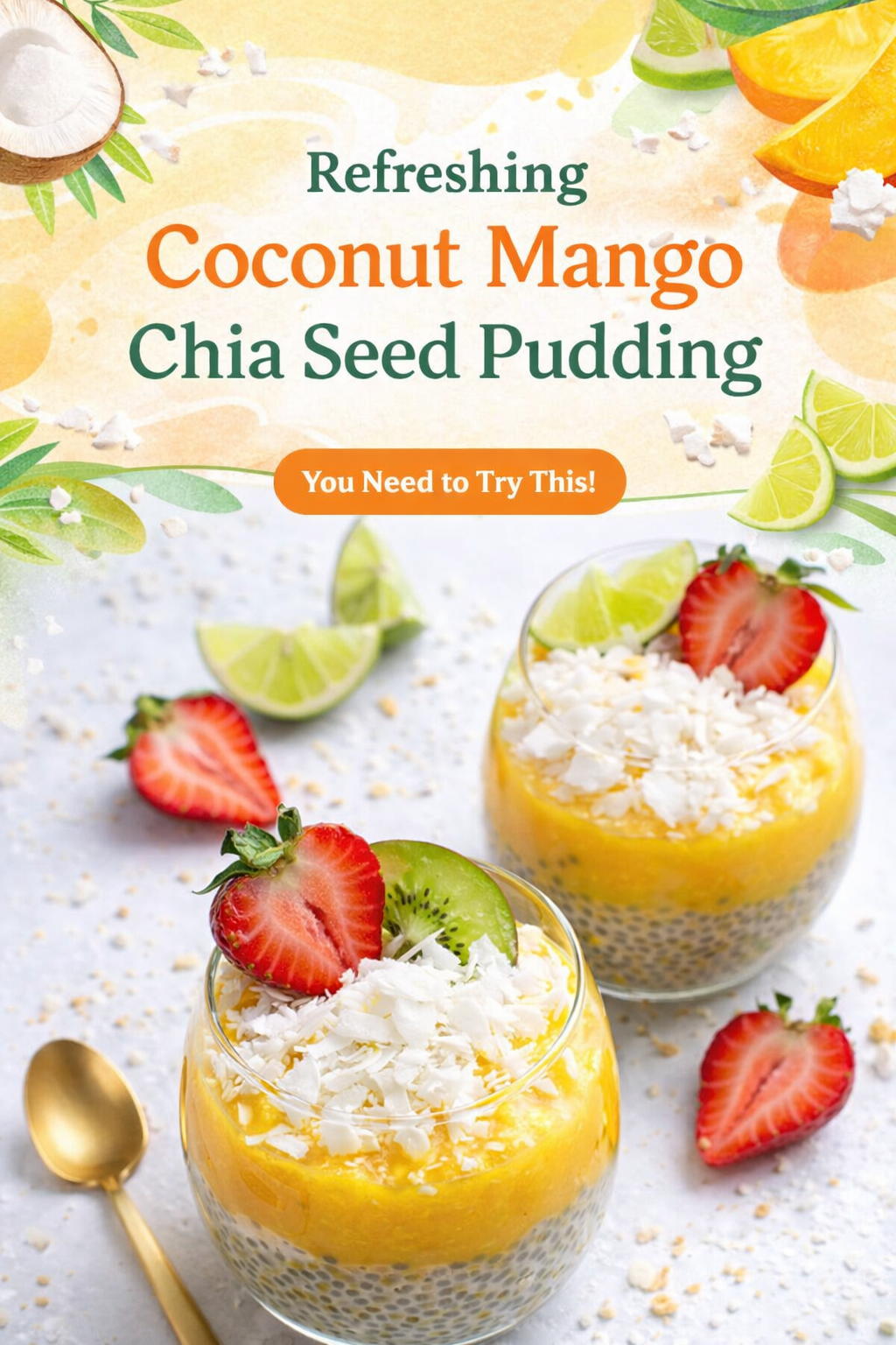 Coconut Mango Chia Pudding Delight
