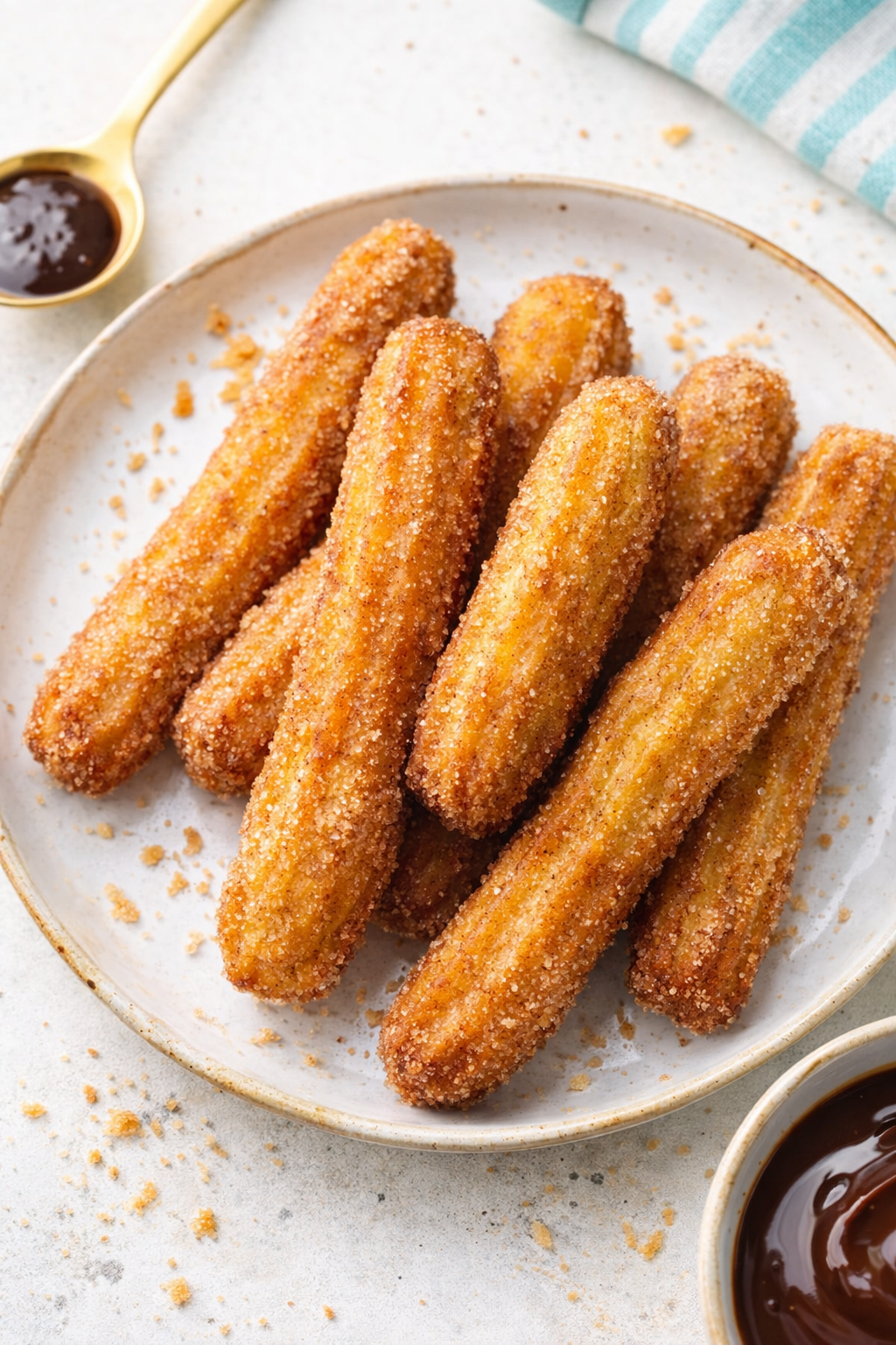 Crispy Air Fryer Cinnamon Churros in 15 Minutes
