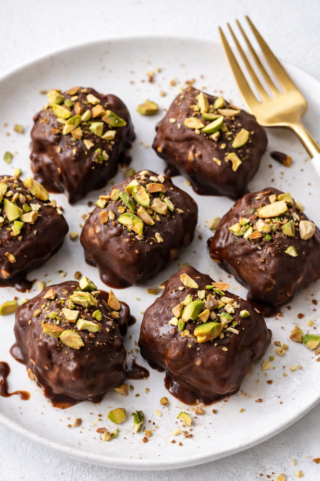 Crunchy Pistachio Frozen Banana Bites