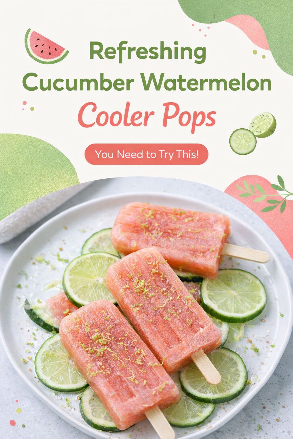 Cucumber Watermelon Cooler Pop Recipe