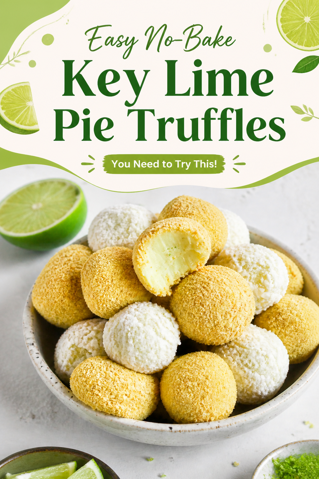 Easy No-Bake Key Lime Truffles