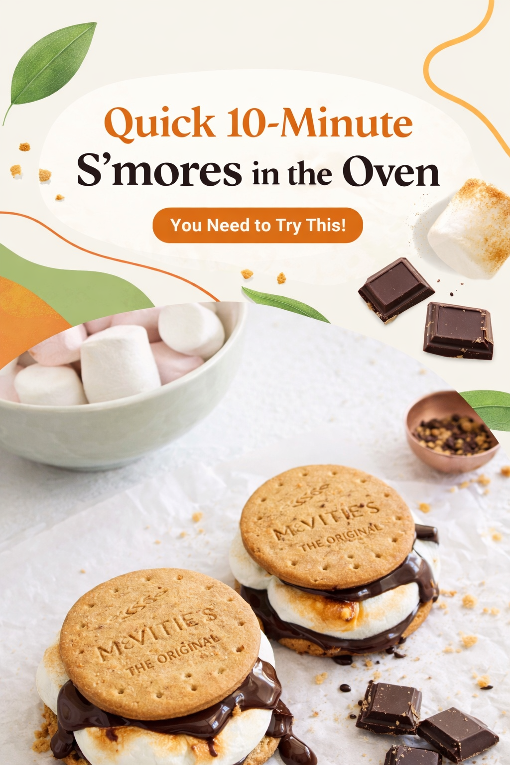 Easy Oven S'mores in 10 Minutes