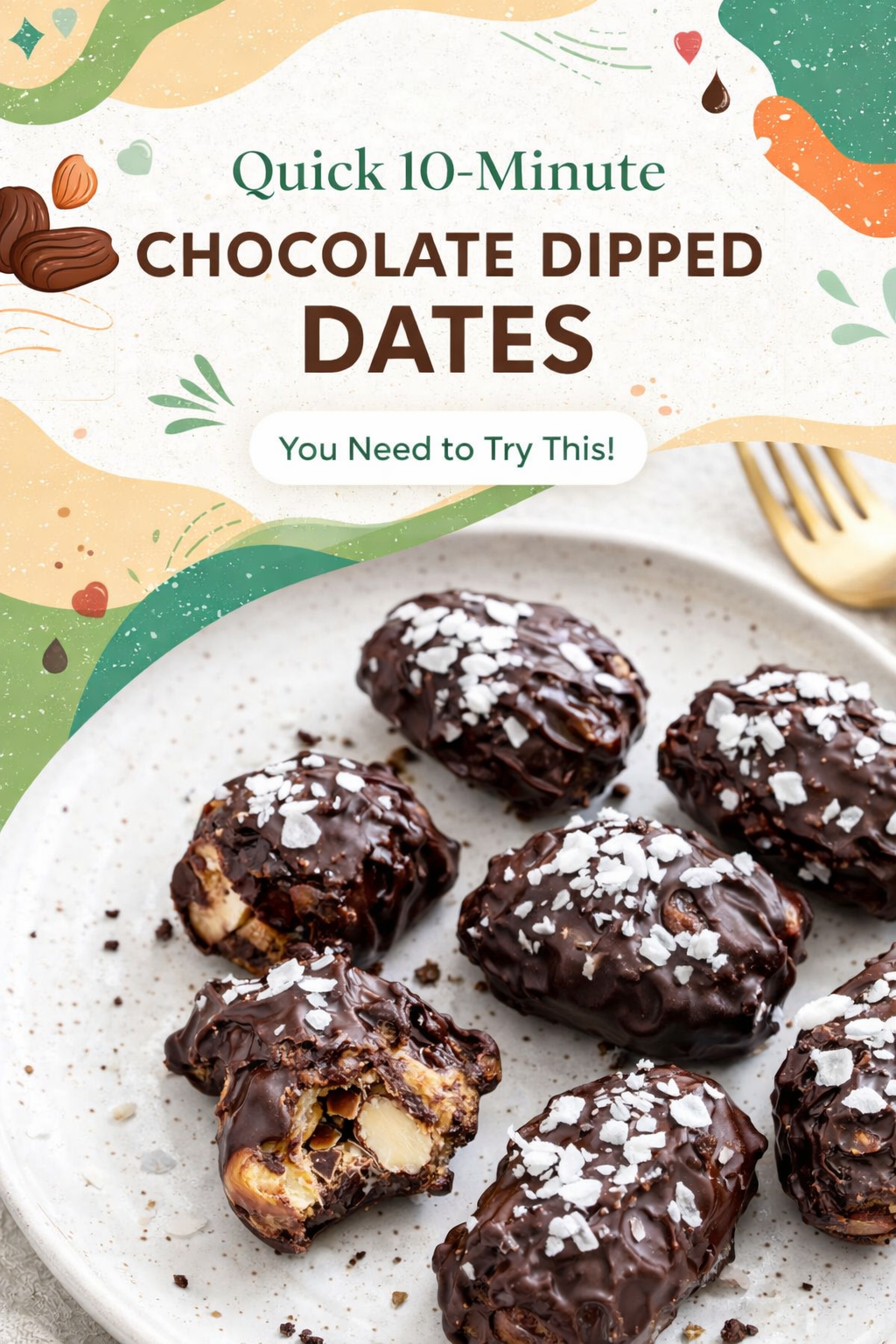 Fast Chocolate Covered Date Bites